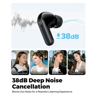 หูฟังไร้สาย SoundPEATS Q3 Pro Bluetooth 6.0 Dual Mics ANC Gaming Mode App Support
