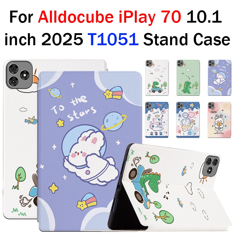 สําหรับ 2025 แท็บเล็ต ALLDOCUBE iPlay 70 10.1 นิ้วแท็บเล็ตหนังฝาครอบ T1051 Soft TPU Edge กันกระแทก