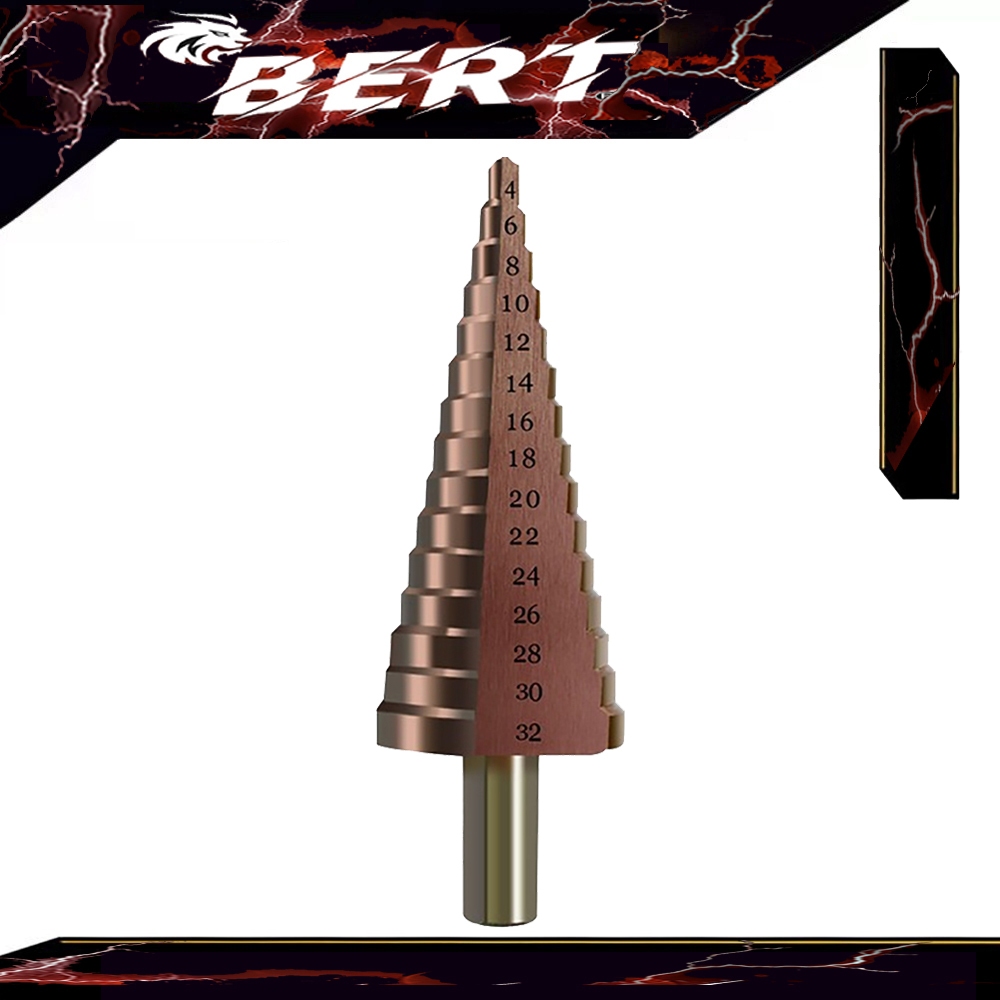 BERT🇹🇭｜M35 ดอกสเต็ป แบบเกลียว ทรงเจดีย์ เจาะขยาย คว้านรู ดอกสว่าน แบบขั้นบันได ทรงเจดีย์  ดอกสว่าน ช