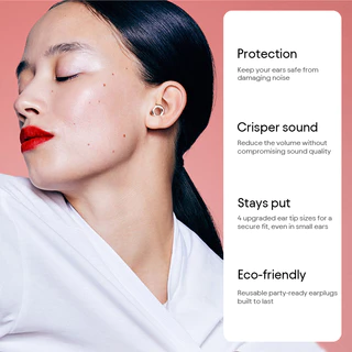 Loop Experience 2 Ear Plugs – ที่อุดหูสำหรับคอนเสิร์ต ดีไซน์ทันสมัย ​​ได้รับการรับรองเรื่องการป้องกันการได้ยิน สำหรับคอนเสิร์ตและเทศกาล งานแสดงสด นักดนตรี กีฬา ดีเจ และสถานบันเทิงยามค่ำคืน – ที่อุดหูลดเสียงรบกวน 17dB (ความเที่ยงตรงสูง)