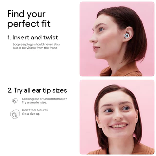 Loop Experience 2 Ear Plugs – ที่อุดหูสำหรับคอนเสิร์ต ดีไซน์ทันสมัย ​​ได้รับการรับรองเรื่องการป้องกันการได้ยิน สำหรับคอนเสิร์ตและเทศกาล งานแสดงสด นักดนตรี กีฬา ดีเจ และสถานบันเทิงยามค่ำคืน – ที่อุดหูลดเสียงรบกวน 17dB (ความเที่ยงตรงสูง)