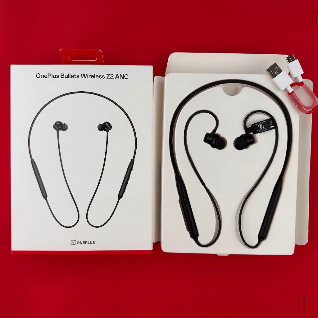 Oneplus Bullets ไร้สาย Z2 ANC บลูทูธหูฟังชนิดใส่ในหูหูฟังแบบคล้องคอกีฬาชุดหูฟังแม่เหล็ก E306A AI Noi