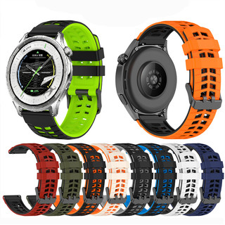 สําหรับ OPPO Watch S Breathable Strap 22mm Dual-hole Design สายนาฬิกาซิลิโคน