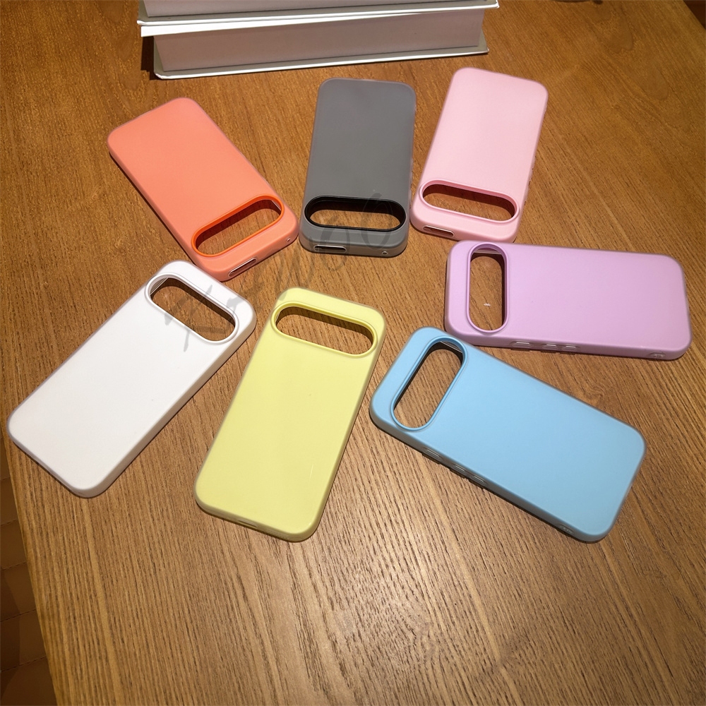 Google Pixel 7 7A 8A 9 Pro 10 Pro XL Jelly Color 2 In 1 Slim Hard PC และ TPU เคสโทรศัพท์