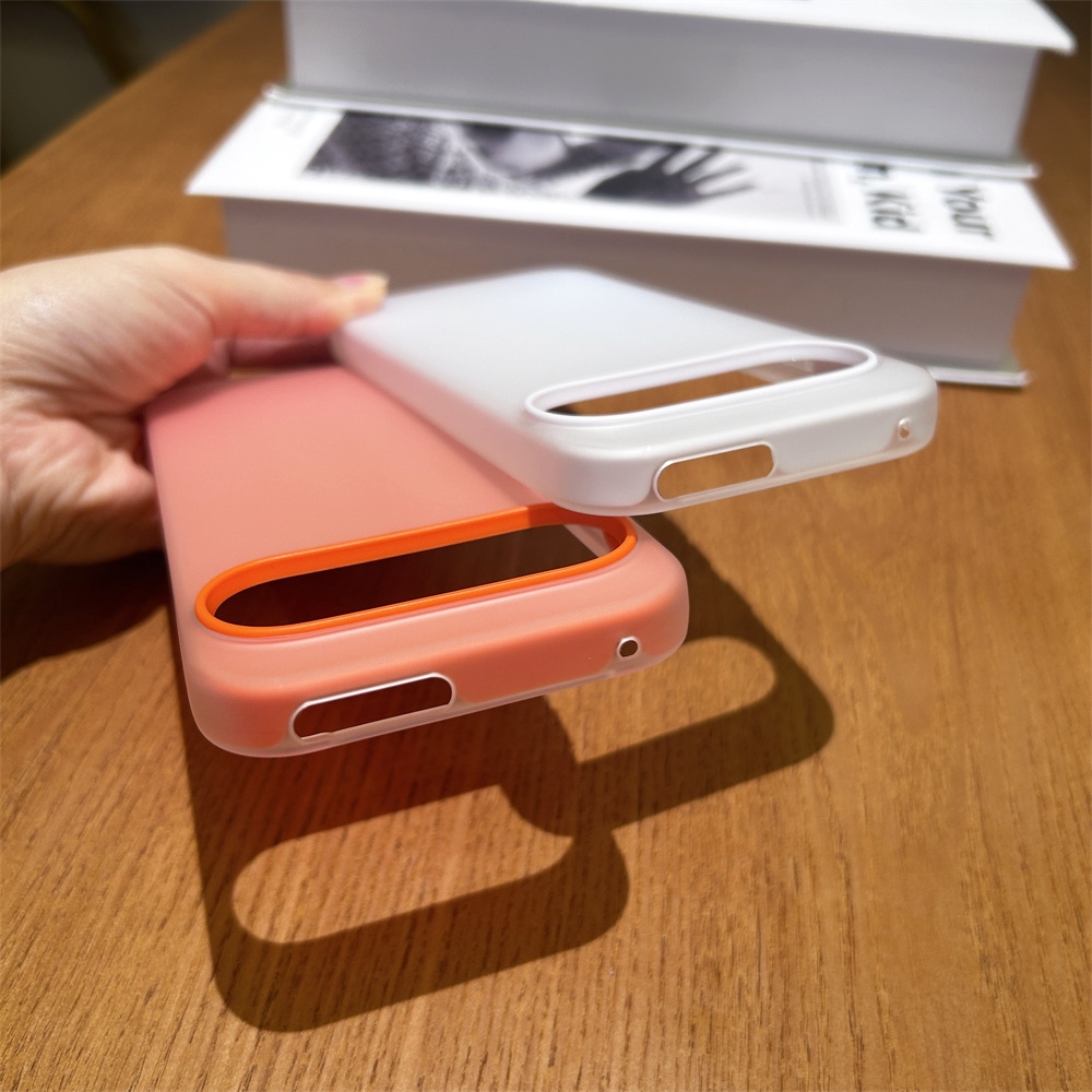 Google Pixel 7 7A 8A 9 Pro 10 Pro XL Jelly Color 2 In 1 Slim Hard PC และ TPU เคสโทรศัพท์ - รูปที่ 4