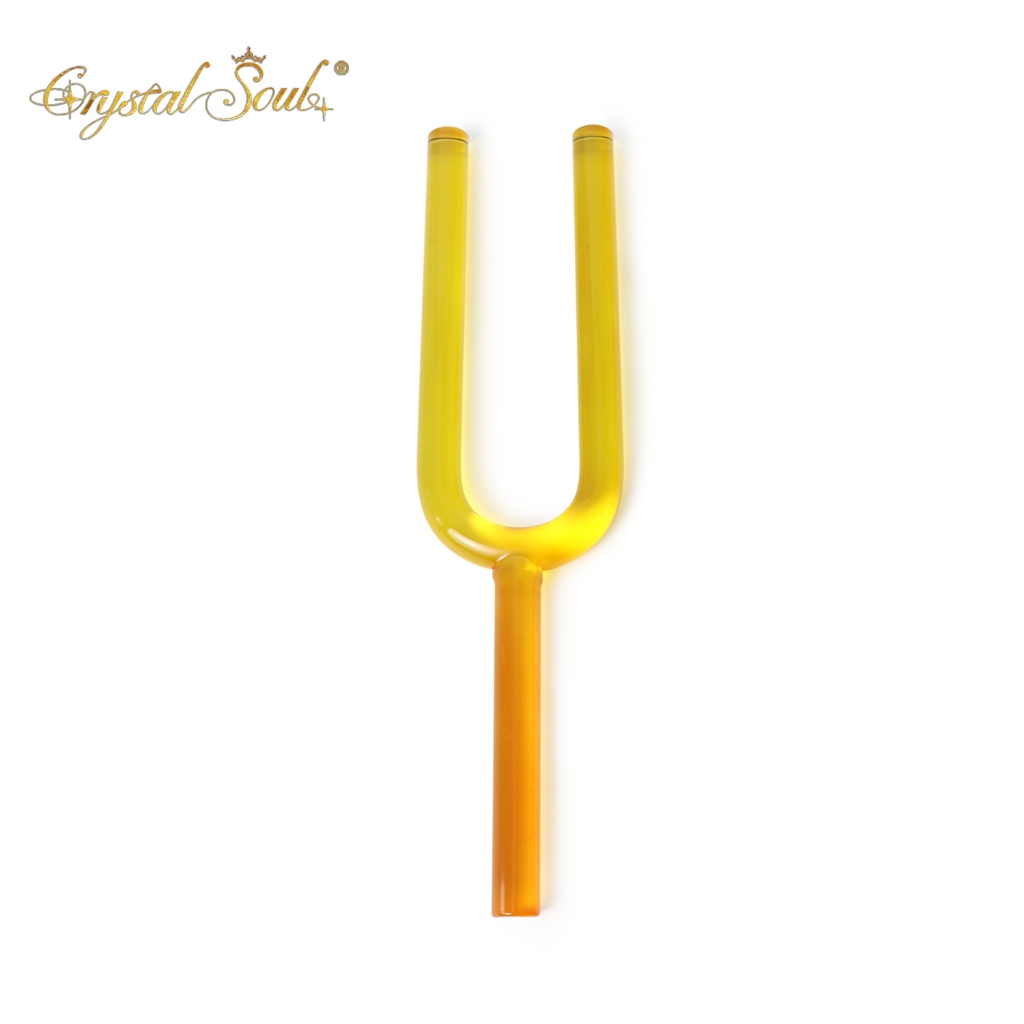 Crystal Soul 432Hz/440Hz Crystal Tuning Fork 99.99 Natural Crystal Customizable for Sound Healing