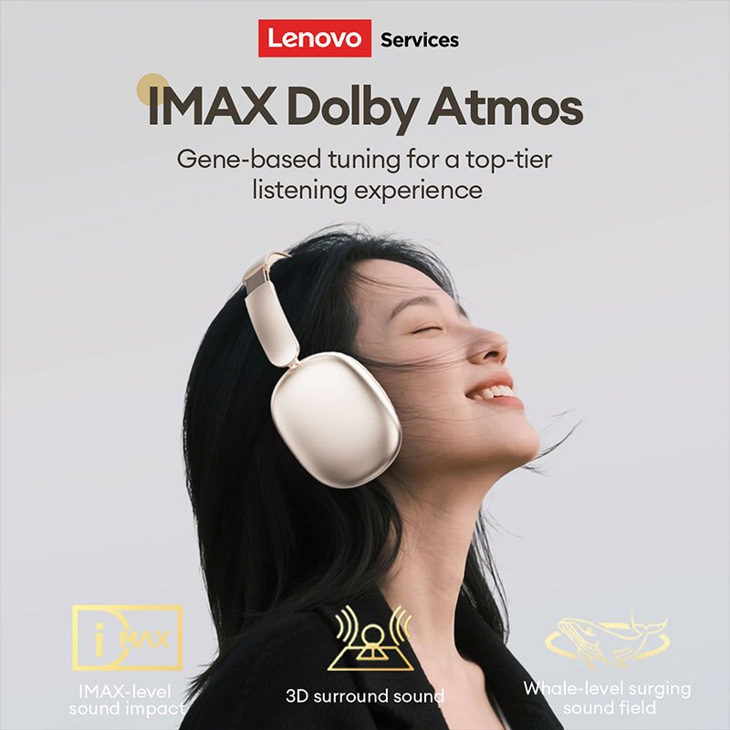 Lenovo LS107 หูฟังบลูทูธ และชุดหูฟังไร้สายพร้อม Bluetooth 6.0 และ IMAX Spatial Audio plus 0.04s Low Latency Gaming - รูปที่ 4