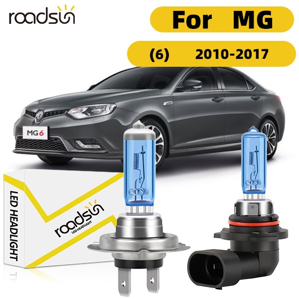 Fit สําหรับ MG (6) 2010-2017 ไฟหน้ารถหลอดไฟ Super White ฮาโลเจน 800% ความสว่าง High Beam Low Beam 10