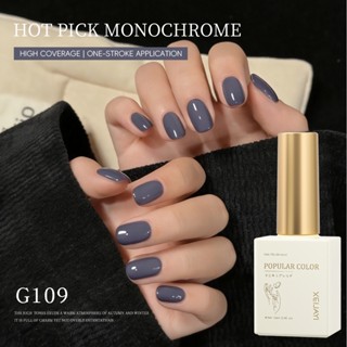 XEIJAYI 15ml -- ยาทาเล็บเจลสีเทาควันบุหรี่ ติดทนนานและดูดีมี…