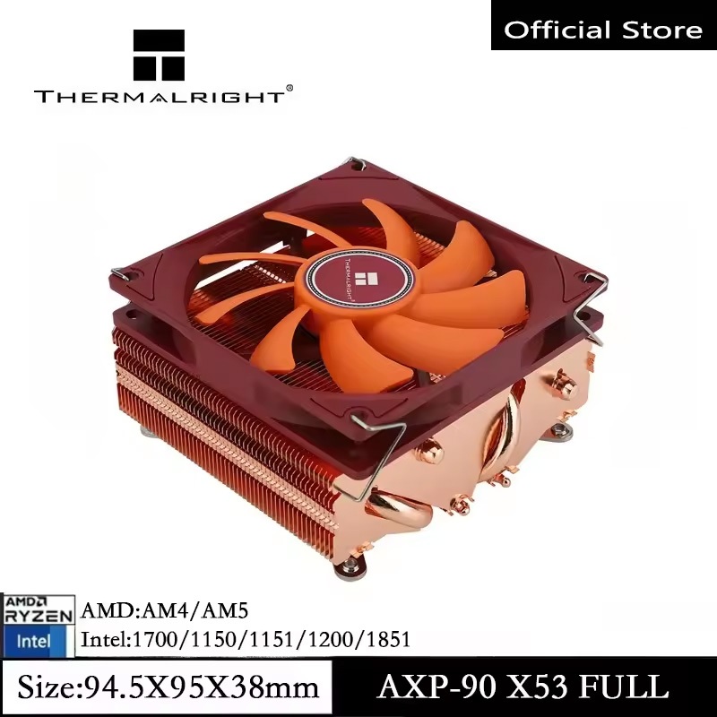 Thermalright AXP-90 X53 FULL CPU Air Cooler HTCP/Low Profile Pure CPU Cooler Premium Copper ITX ความ