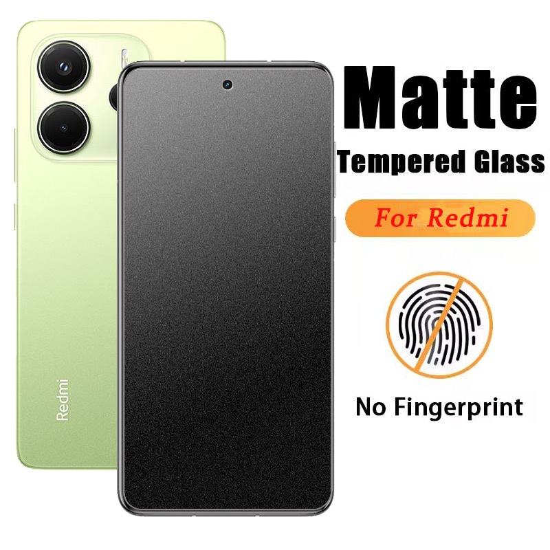 Clear MatteกระจกนิรภัยสําหรับRedmiหมายเหตุ17 15 14 13 12 12s 11 11s 10 10s 9 9s 8 Pro Max 17C 15C 14