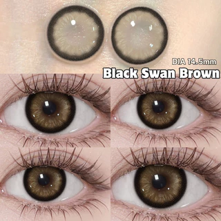 คอนแทคเลนส์ตาโต【 0.50 -4.00 】UYYAI Brown คอนแทคเลนส์ สีน้ำตาล ลูกตากว้าง คอนแทคเลนส์รายวัน 14.5มม.