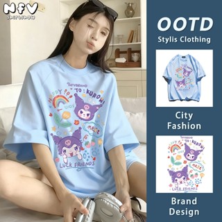 NFV ใหม่ล่าสุด💙ลายคุโรมิ เสื้อยืดแนวเกาหลี ใส่สบายไม่รัดตัว …