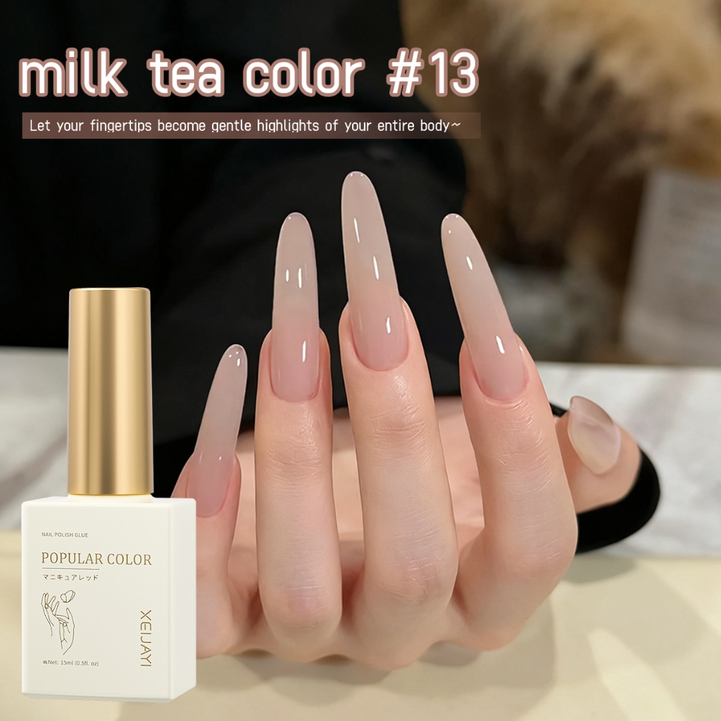 XEIJAYI 15ml - ยาทาเล็บเจลสีนู้ดใหม่ เหมาะสำหรับใช้ในร้านเสริมความงามและใช้ในชีวิตประจำวัน - รูปที่ 2