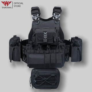 🔥จัดส่งภายในประเทศ🔥YAKEDA เสื้อกั๊กยุทธวิธีถอดเร็ว 1000D Rel…