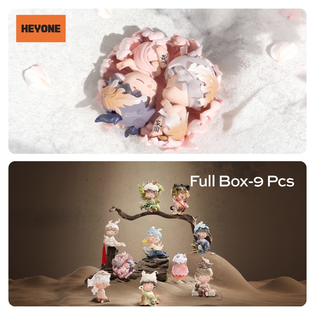 Heyone MIMI Echoes of Mountains and Rivers Series Neo-สไตล์จีนแอ็กชันฟิกเกอร์ กล่องสุ่ม ฟิกเกอร์น่ารัก ของขวัญ ซื้อแบบยกกล่อง
