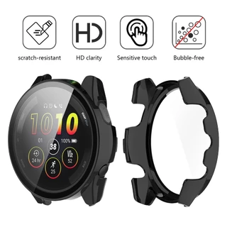 สายซิลิโคน + เคส สําหรับ Garmin Forerunner 165 265 Music Smart Watch สายซิลิโคน สายรัดข้อมือ สร้อยข้อมือ พร้อมฝาครอบป้องกันหน้าจอ
