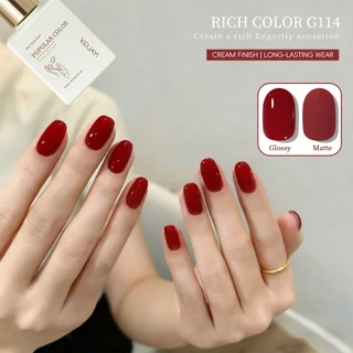 XEIJAYI 15ml -- ยาทาเล็บเจลสีแดงมะเขือเทศ ติดทนนานและเงางาม เหมาะสำหรับใช้ในร้านเสริมความงาม