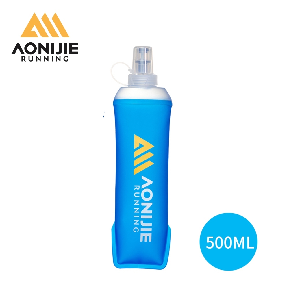 AONIJIE SD71 TPU 500ml ขวดน้ําแบบพับได้ BPA ฟรีวิ่ง Hydration กีฬา Soft Gel Flask