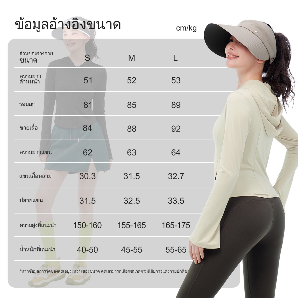 【พร้อมส่งภายในวันที่สั่ง】VVC เสื้อกันแดดผู้หญิงทรงเข้ารูป ช่วยเน้นช่วงเอว UPF200+ เนื้อผ้าเย็นสบาย เหมาะสำหรับใส่เล่นพิลาทิสและโยคะ — صورة 2