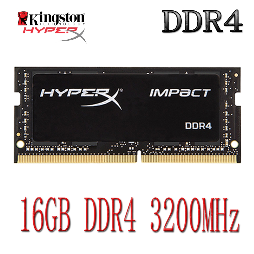 Kingston HyperX Impact DDR4 RAM 16GB DDR4 3200MHz PC4-25600S โอเวอร์คล็อกหน่วยความจําแล็ปท็อปโน้ตบุ๊