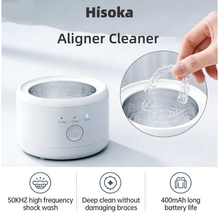 Hisoka Aligner ทําความสะอาดรีเทนเนอร์ทําความสะอาดวงเล็บทําความสะอาดฟันปลอมทําความสะอาดเกียร์ที่สามทํ