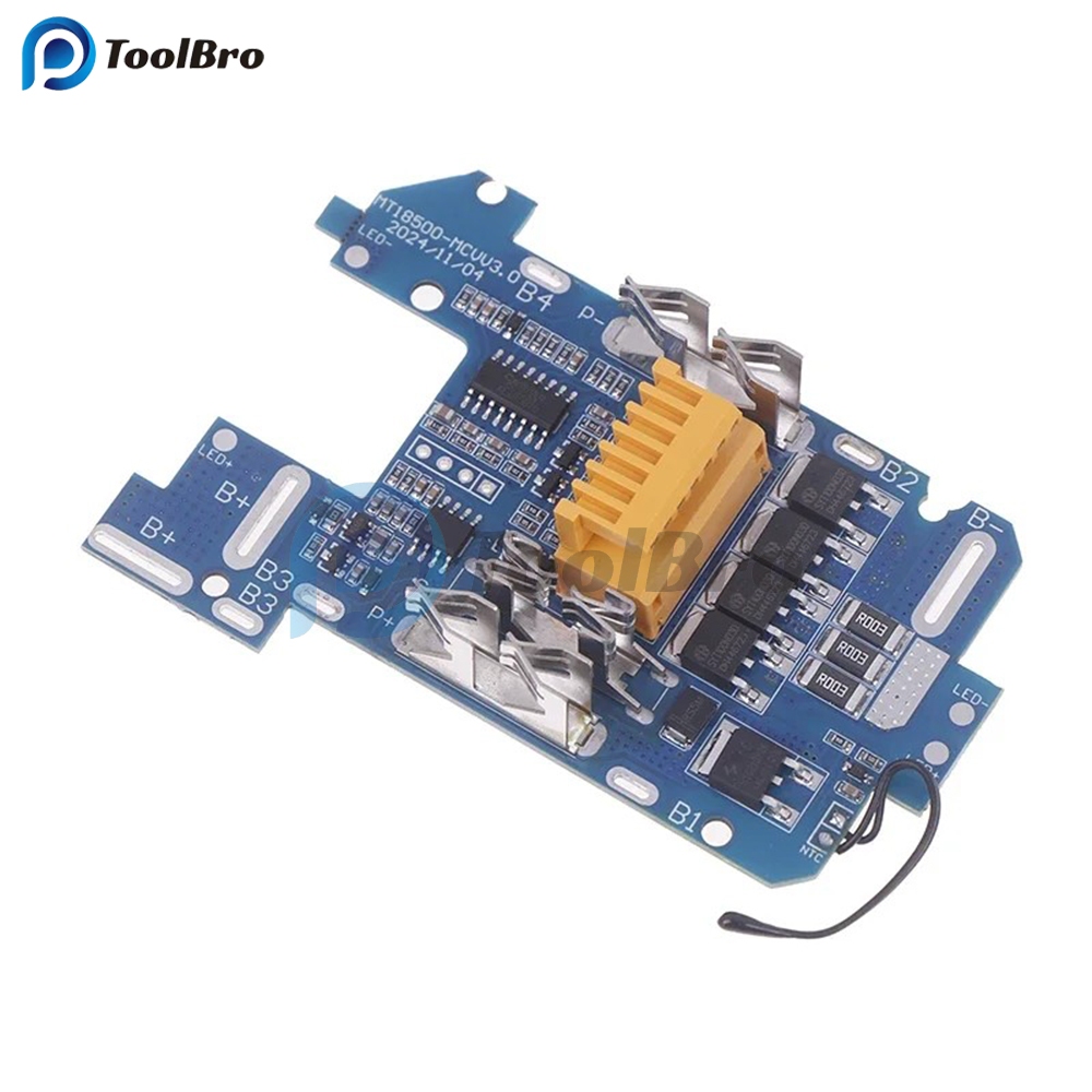 Universal Li-Ion แบตเตอรี่ BMS PCB ชาร์จป้องกันสําหรับ Makita 18V BL1830/1840/1850/1860B พร้อมตัวบ่งชี้ระดับ Charge