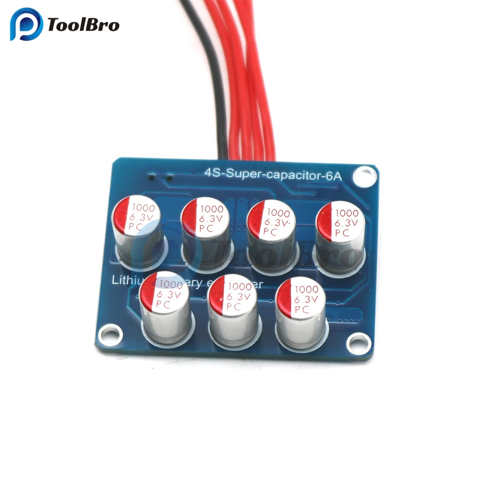 4S 6A Active Equalizer Lifepo4 Li-ion แบตเตอรี่ลิเธียม Balancer Energy Transfer Balance Board F/ 4 สาย 12V BMS ป้องกัน