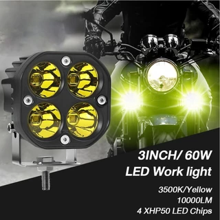 แพ็ค1ชิ้น สปอตไลท์/ไฟหน้า LED 40 วัตต์ที่สว่างเป็นพิเศษ (4 LEDs), US 40W, ไฟตัดหมอก/ไฟอัจฉริยะ, 12V-85V.