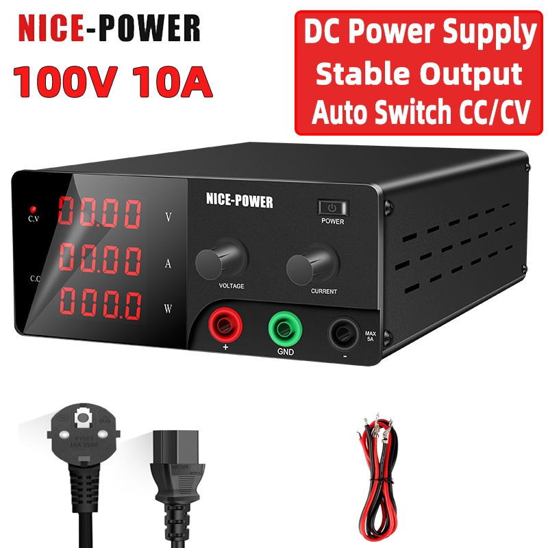 High Power DC Stabilized Power Supply 0-100V 10A 60V 48V 1000W NICE-POWER สําหรับอุตสาหกรรมยานยนต์ระ