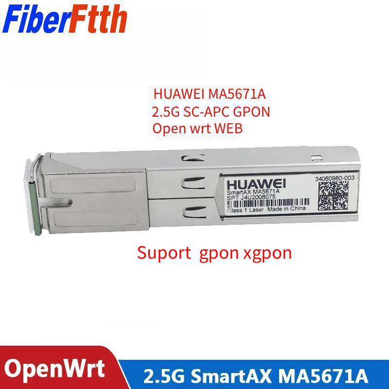 MA5671A APC 2.5G Gpon huawei Ponstick พร้อมเว็บ SFP โมดูล GPON ONU Openwrt Web