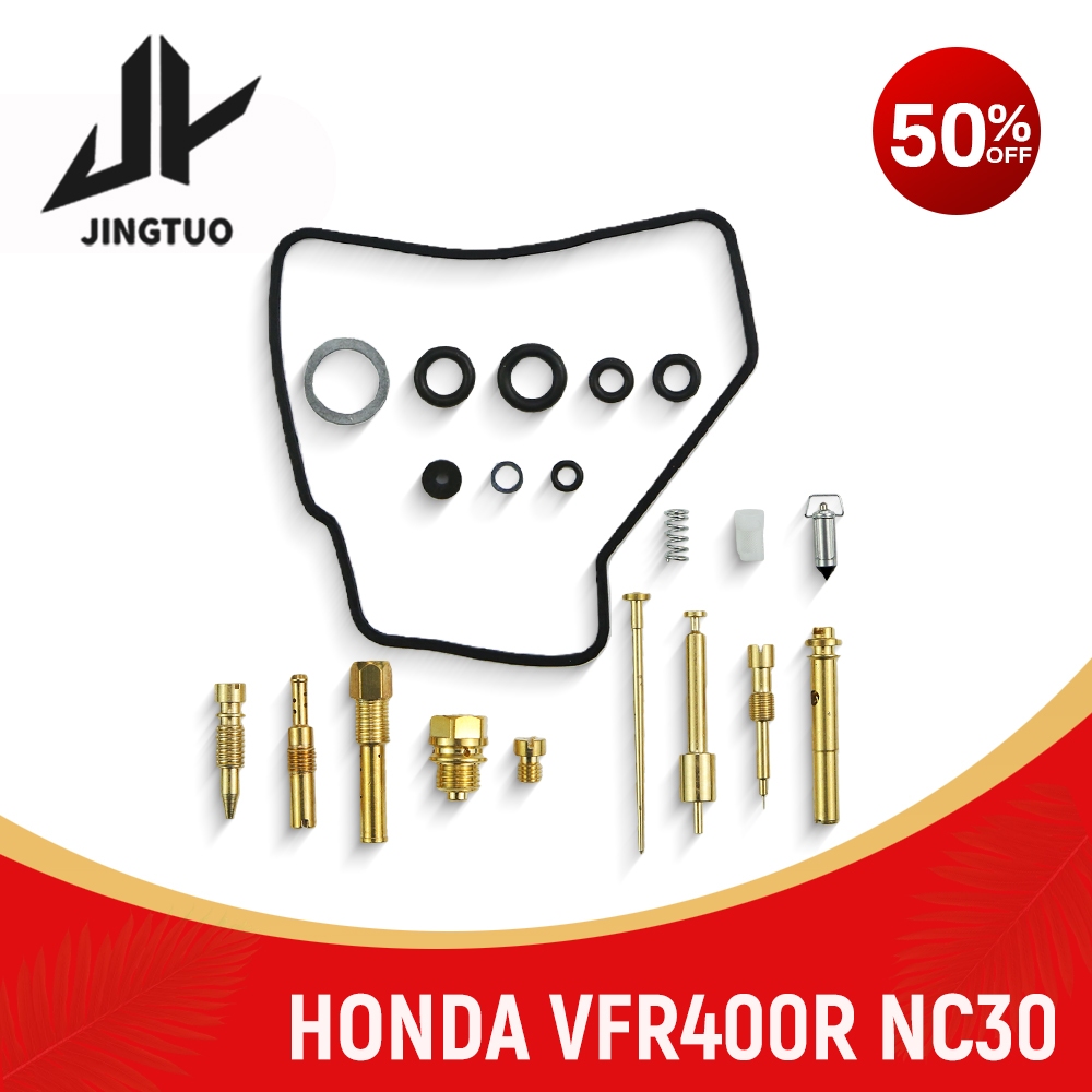 Honda VFR400R NC30 MOTORCYCLE CARBURETOR REPAIR KIT สําหรับ VFR400 VFR 400 R NC 30 400R 1989-1992
