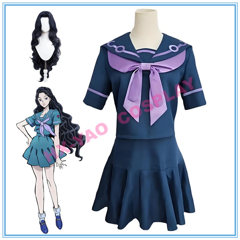 【HX-YAO】Yamagishi Yukako cosplay Anime Costumes JOJO's Bizarre Adventure Cosplay Costume