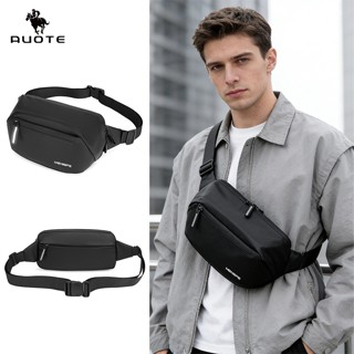 AUOTE waist bag men's chest bag messenger bag large capacity…