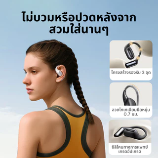 UGREEN หูฟังไร้สายกีฬา FitBuds ระบบลดเสียงลม ออกแบบตามสรีรศาสตร์ น้ำหนักเบา กันน้ํา IPX5 บลูทูธ 6.0 ใช้กับ IOS Android