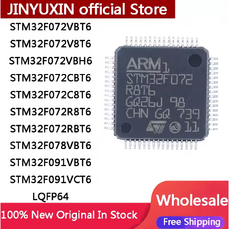 1PCS STM32F072C8T6 STM32F072CBT6 STM32F072R8T6 STM32F072RBT6 STM32F072V8B6 V6 V6 V6U original