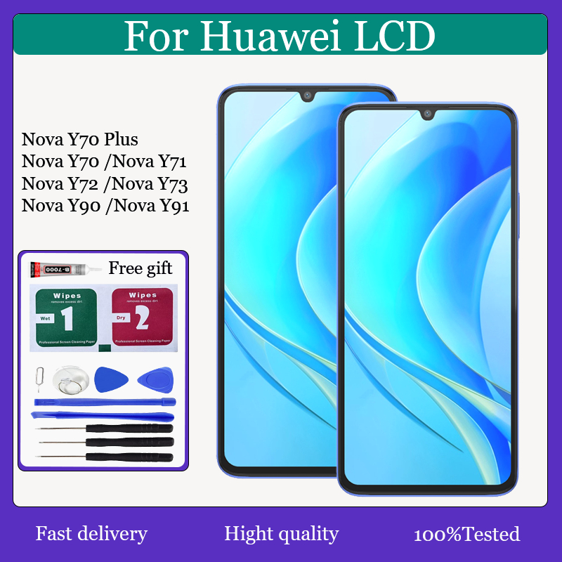 Original สําหรับ Huawei Nova Y70 Nova Y70 Plus Nova Y71 Nova Y72 Nova Y73 Nova Y90 Nova Y91 จอแสดงผล