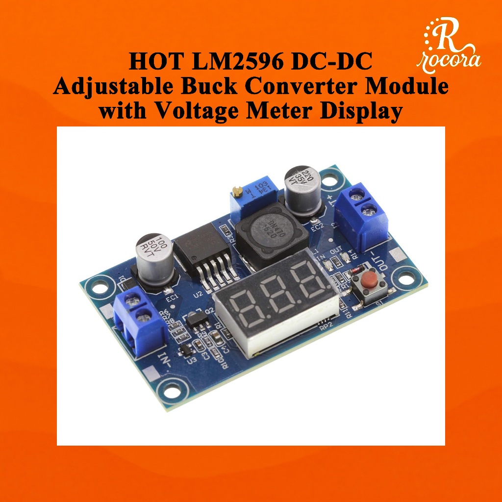 แนะนำ HOT LM2596 โมดูลปรับลดแรงดันไฟฟ้า DC-DC พร้อมจอแสดงผลมิเตอร์วัดแรงดันไฟฟ้า จำหน่ายตรงจากโรงงาน