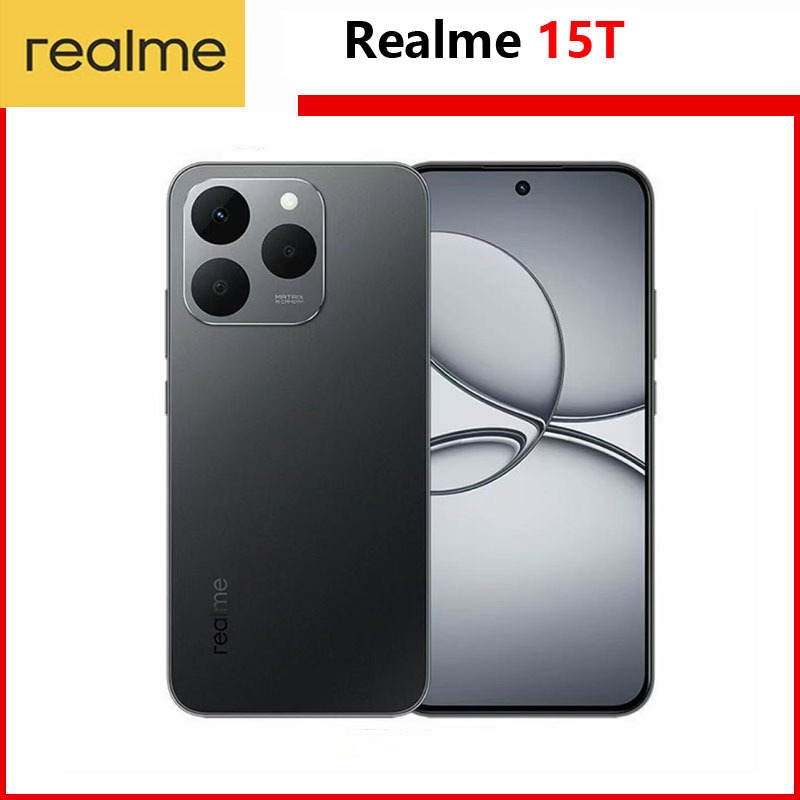 2026 ใหม่ Realme 15T 5G ขนาด 6400 สูงสุด 6.57 นิ้ว AMOLED 120Hz แบตเตอรี่ 7000 mAh 60W ชาร์จ