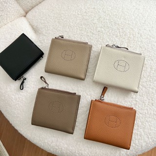 สตางค์หนังแท้อัปเดตล่าสุด ขนาดมินิ พับเก็บได้ ทำจากหนังวัว ม…