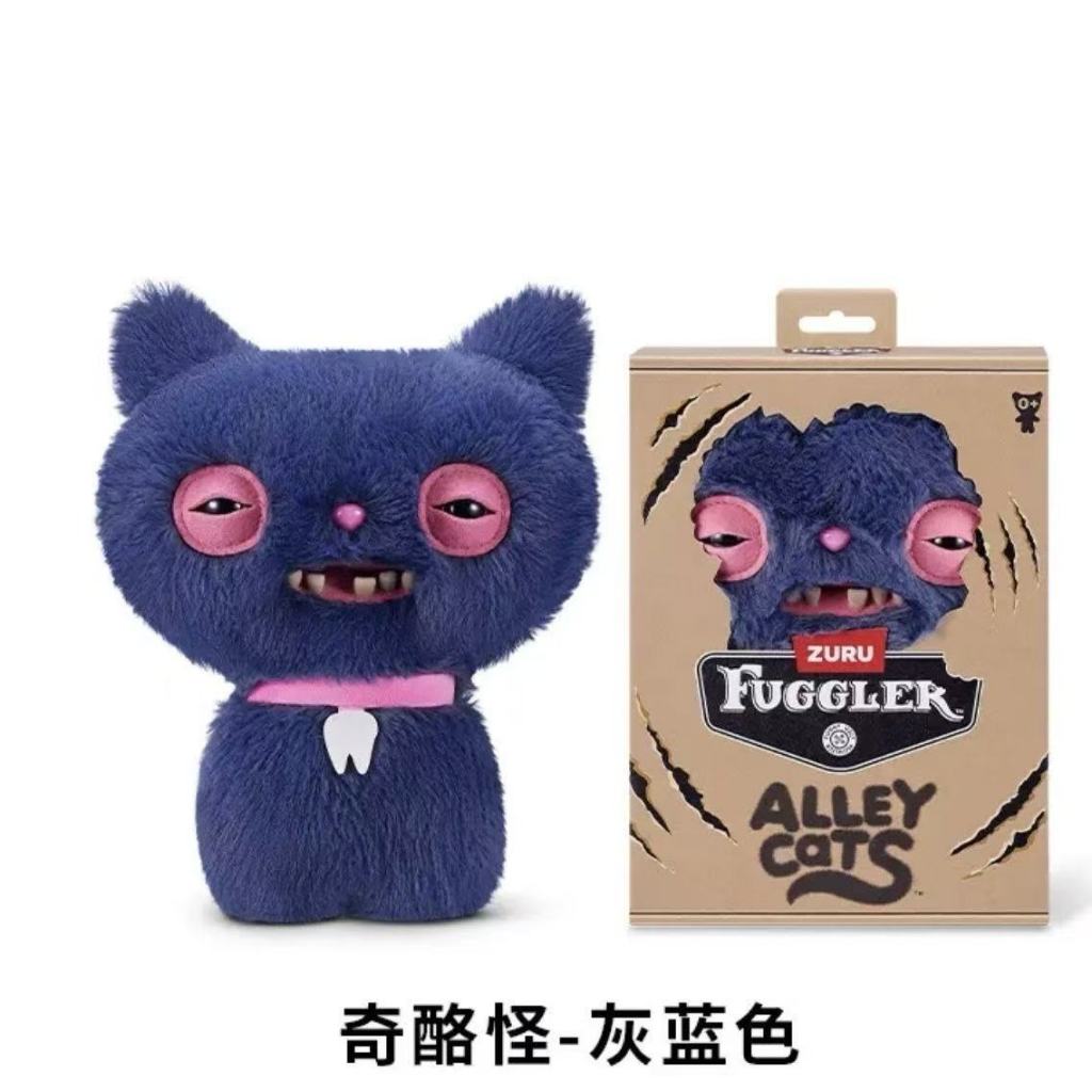 FUGGLER ของแท้ Dark Alley Night Cat Series ตุ๊กตาตุ๊กตาลูกแมว Furry ตุ๊กตาส่งแฟนของขวัญวันเกิด - รูปที่ 4