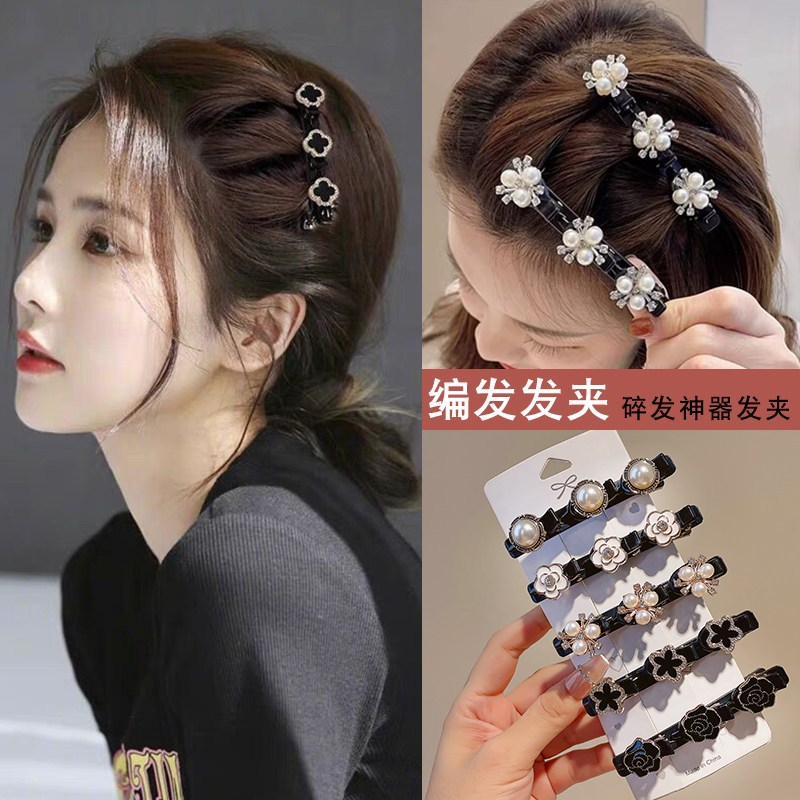 เครื่องมือแฟชั่น Pearl Rhinestone Clip สำหรับแต่งทรงผมและหนีบซีกผม