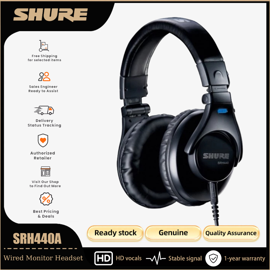 Shure SRH440A หูฟังตรวจสอบระดับมืออาชีพ