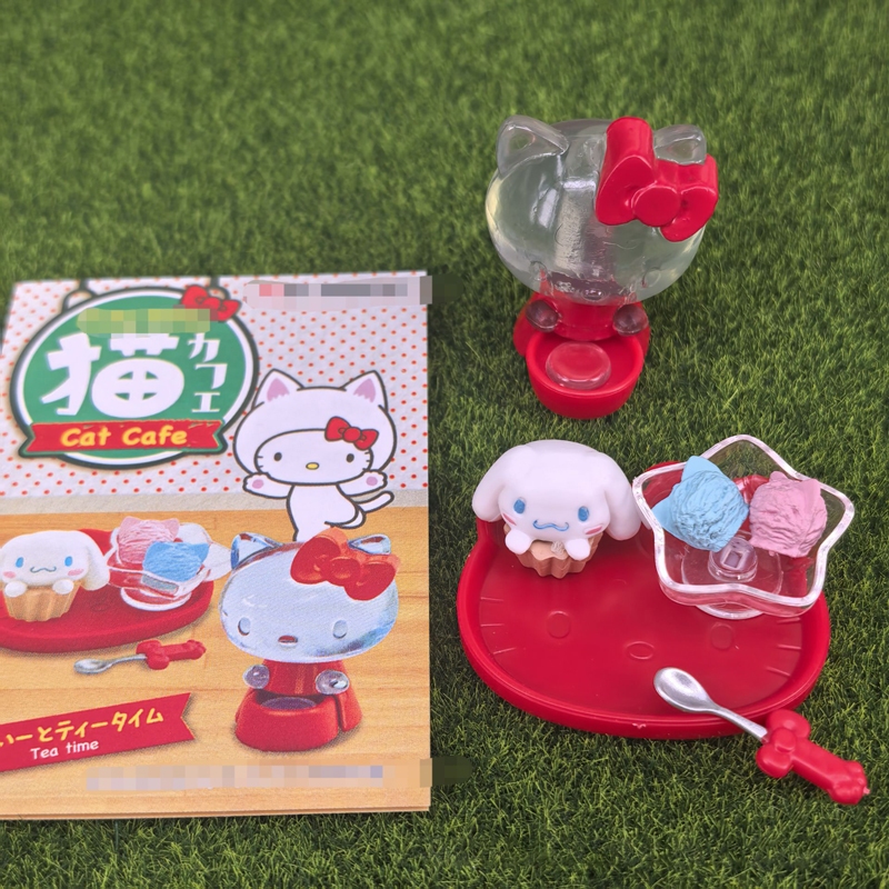 8 ชิ้น/เซ็ตการ์ตูนอะนิเมะขนาดเล็กอาหารของเล่น Hello Kitty รูปที่ 3