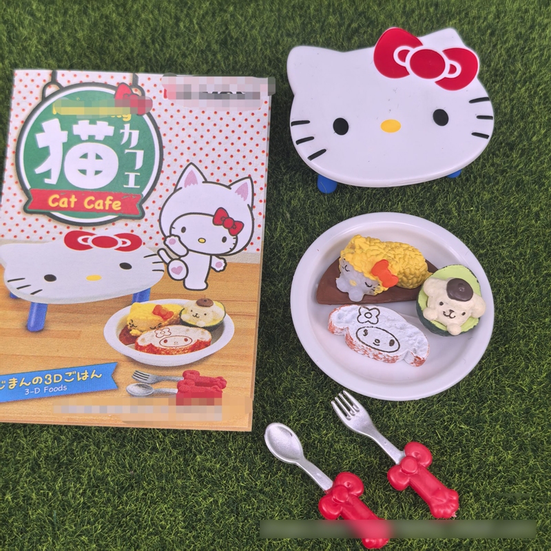 8 ชิ้น/เซ็ตการ์ตูนอะนิเมะขนาดเล็กอาหารของเล่น Hello Kitty รูปที่ 2
