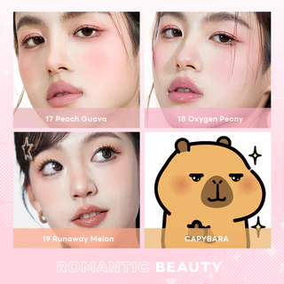 (ซื้อ1ได้3)Romantic Beauty Makeup บลัชออน เมคอัพ Kabbalah ซีรีส์ ความงามโรแมนติก อายแชโดว์ บลัชออน 2 in 1 เครื่องสำอาง