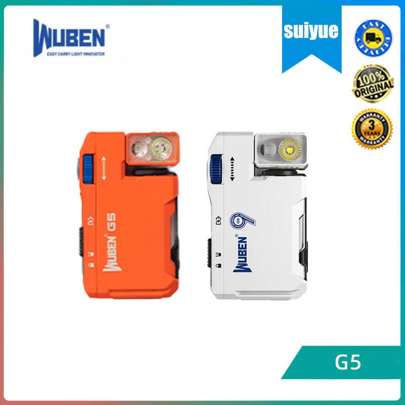 Wuben G5 ไฟฉาย - ไฟพวงกุญแจ - 400 ลูเมน - RGB - 52.3 กรัม - ชาร์จ USB-C - IP68