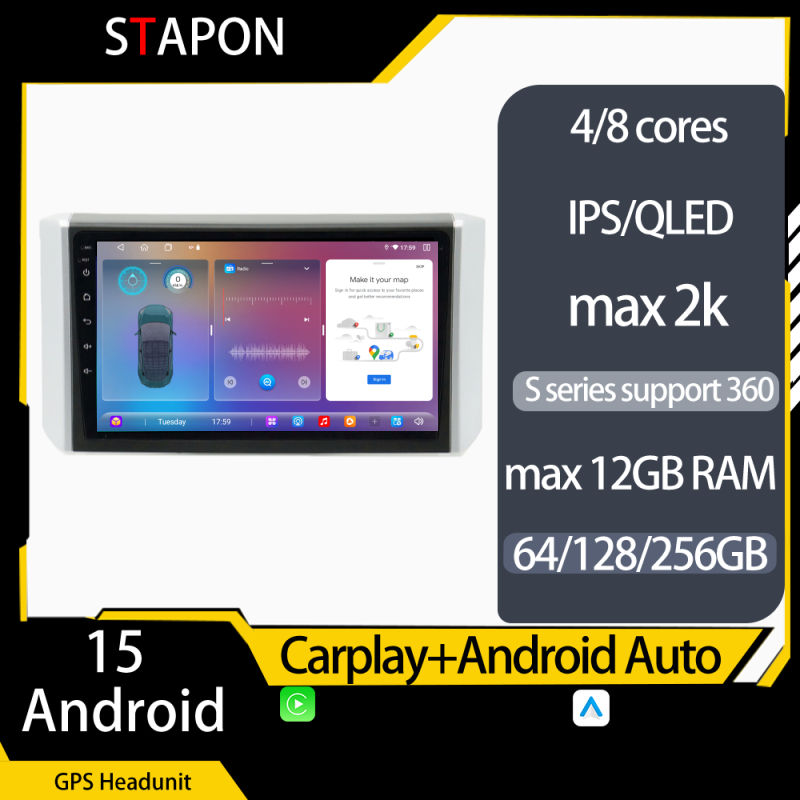 STAPON 10 นิ้วสําหรับ mitsubishi xpander 2017-2022 android15 64 128 256GB carplay android auto OCTA 