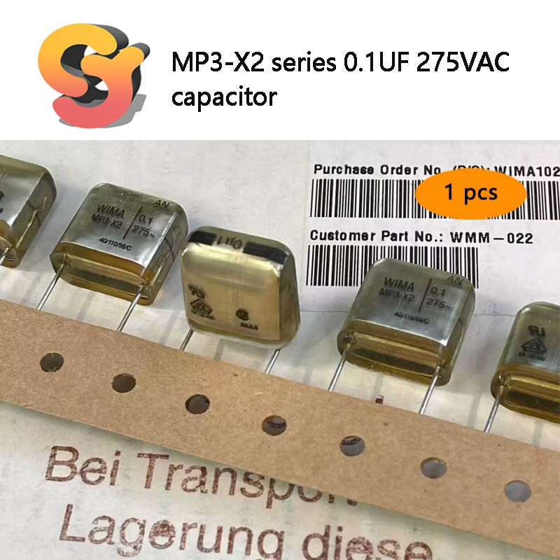 1ชิ้นเดิมตะวันตกเยอรมนีWIMA WIMA MP3-X2 Series 0.1 UF 275VAC Fever Steplessเสียงข้อต่อตัวเก็บประจุ