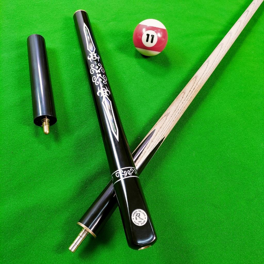 Snooker ไม้สนุ๊กเกอร์ แบบสองชิ้น 3/4 ส่วน หัวคิว 10 มม. ทำจากไม้แอชนำเข้า ทนกร่อน ทนความชื้น